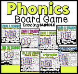 Year Long First Grade Phonics Games Bundle Board Games Sci