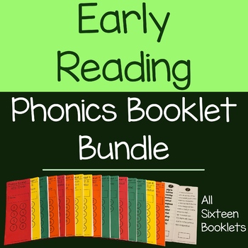 Preview of Phonics Booklet Fluency 1-16 Bundle
