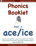 Phonics Booklet 26 - 'ace/ice' (Silent -E)