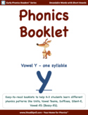 Phonics Booklet 3 - 'y' (One Syllable)