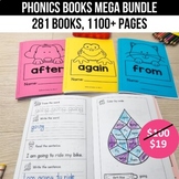Phonics Booklets Mega Bundle Sight Word Books Back to Scho