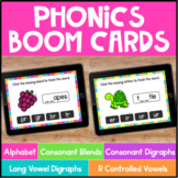 Phonics Boom Cards for Alphabet, Consonant Blends, Digraph