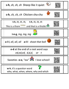 Preview of Phonics Bracelets with QR codes for first grade