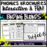 Ending Blends Fluency Passages and Word Work - Phonics Brochures