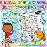 Phonics Bubble Mazes: Short Vowel CVC Words