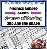 HD Word Units 16 - 20 Games and Activities SOR Phonics