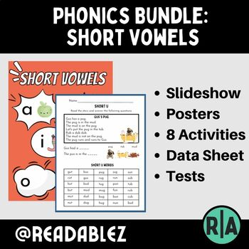 Preview of Phonics Bundle: Short Vowels Packet