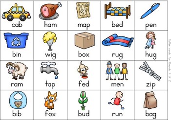 Phonics - CVC Bingo Game by Lavinia Pop | Teachers Pay Teachers