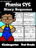 Phonics CVC Short Vowels Story Sequence for Kindergarten a