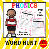 Phonics CVC and CVCe All Vowels