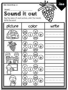 Phonics CVCE Sound it out-Kindergarten/First Grade by Mrs Wong | TpT