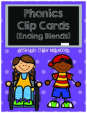 Phonics Clip Cards- Ending Blends