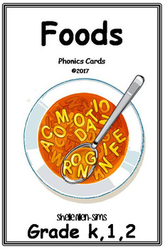 Preview of Phonics Cards- Food Theme