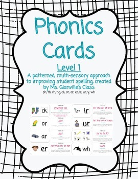 Preview of Phonics Flash Cards - Level 1
