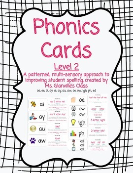 Preview of Phonics Flash Cards - Level 2