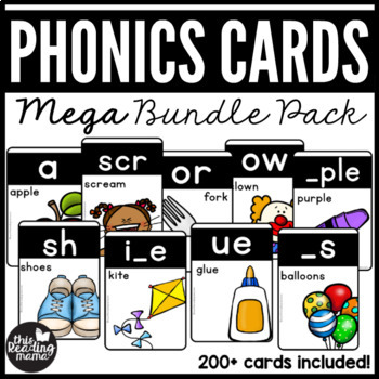 Preview of Phonics Cards - MEGA Bundle Pack
