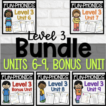 Preview of FUN Phonics Level 3 Units 6-9 BUNDLE with Bonus Unit