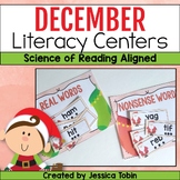 Phonics Centers December - Christmas Literacy Activities S