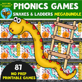 PHONICS BOARD GAMES SNAKES & LADDERS 1ST 2ND GRADE PRACTIC