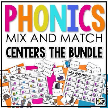 Preview of Phonics Centers and Games Reading Fluency GROWING BUNDLE | Memory