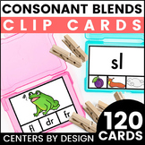Phonics Centers by Design: Consonant Blends Clip Cards BUN