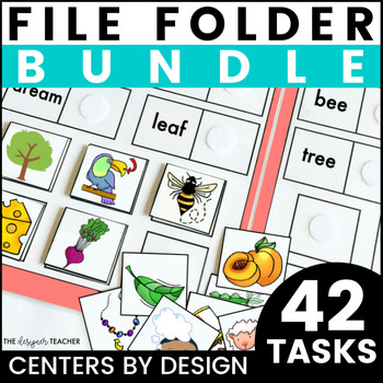Preview of Phonics Centers by Design: Phonics File Folder Tasks BUNDLE