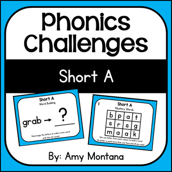Preview of Phonics Challenges- Short A