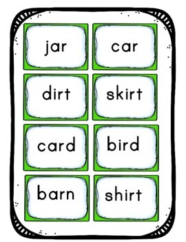 Phonics Charades - R Controlled Syllables by BigKidsLearn | TPT