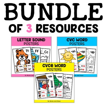 Preview of Phonics Poster Bundle