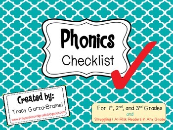 Preview of Phonics Checklist