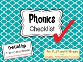 Phonics Checklist