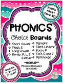 Phonics Choice Board Bundle - Distance Learning Resource