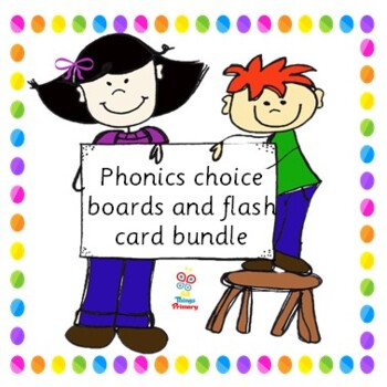 Preview of Phonics Choice Boards with sound cards