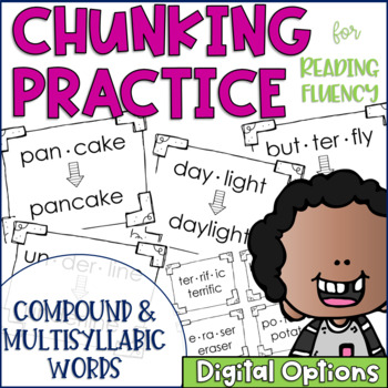 Preview of Phonics Chunking Practice Multisyllabic Word Edition