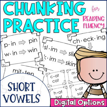 Preview of Phonics Chunking Practice Short Vowel Edition