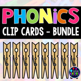 Phonics Clip Card Activities - Kindergarten, First Grade P