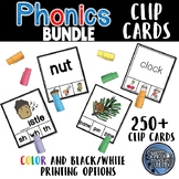 Phonics Clip Card Games Bundle