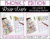 Phonics Clip Cards BUNDLE (Strip Clips & Recording Sheets)