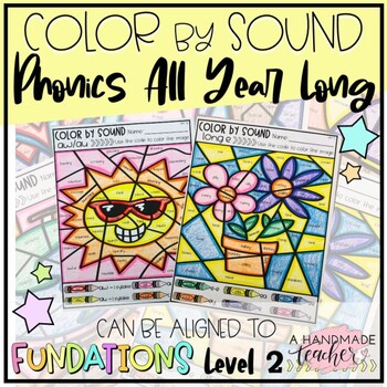 Preview of Phonics Color by Sound | Phonics Level 2 | Phonics All Year Long