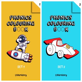 Preview of Phonics Colouring Book - Set 1 and 2
