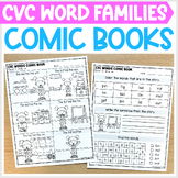 Phonics Comic Books - CVC Word Families - CVC Words Printa