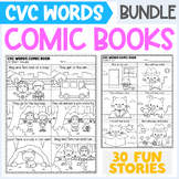 Phonics Comic Books - CVC Words BUNDLE - CVC Words Printab