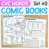 Phonics Comic Books - CVC Words Set #2 - CVC Words Printab