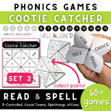 Phonics Cootie Catcher/Fortune Teller Phonics Game *UFLI A