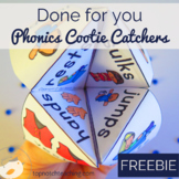 Phonics Cootie Catchers and Fortune Tellers Free