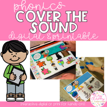 Preview of Phonics Cover the Sound - Digital and Printable BUNDLE