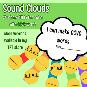 Preview of Phonics Craft for CVC Words - CVC Word Practice Sheet
