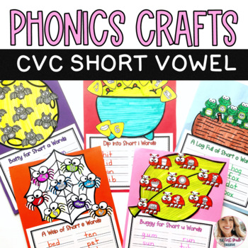 Preview of Phonics Crafts CVC Short Vowels
