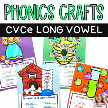 Preview of Phonics Crafts CVCe Long Vowels