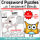 Phonics Crossword Puzzles – Consonant Blends